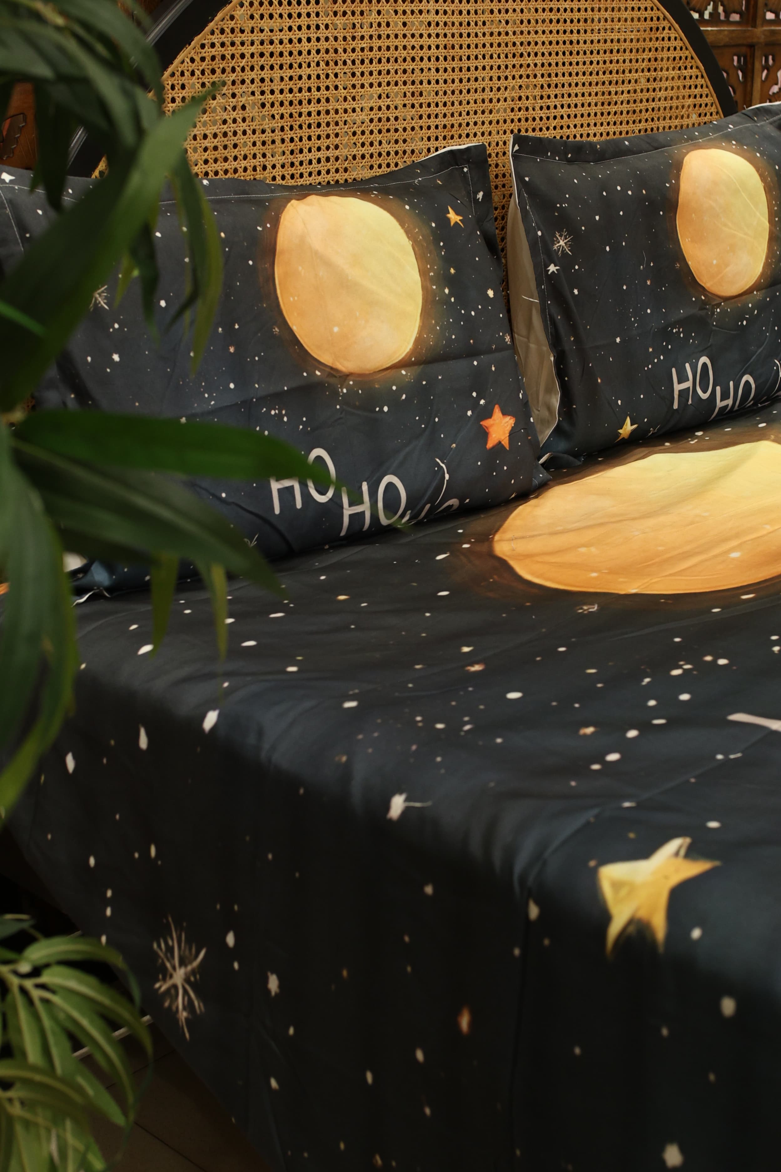 Christmas 7D Panel Print King Size Bedsheet Set - Xmas edition
