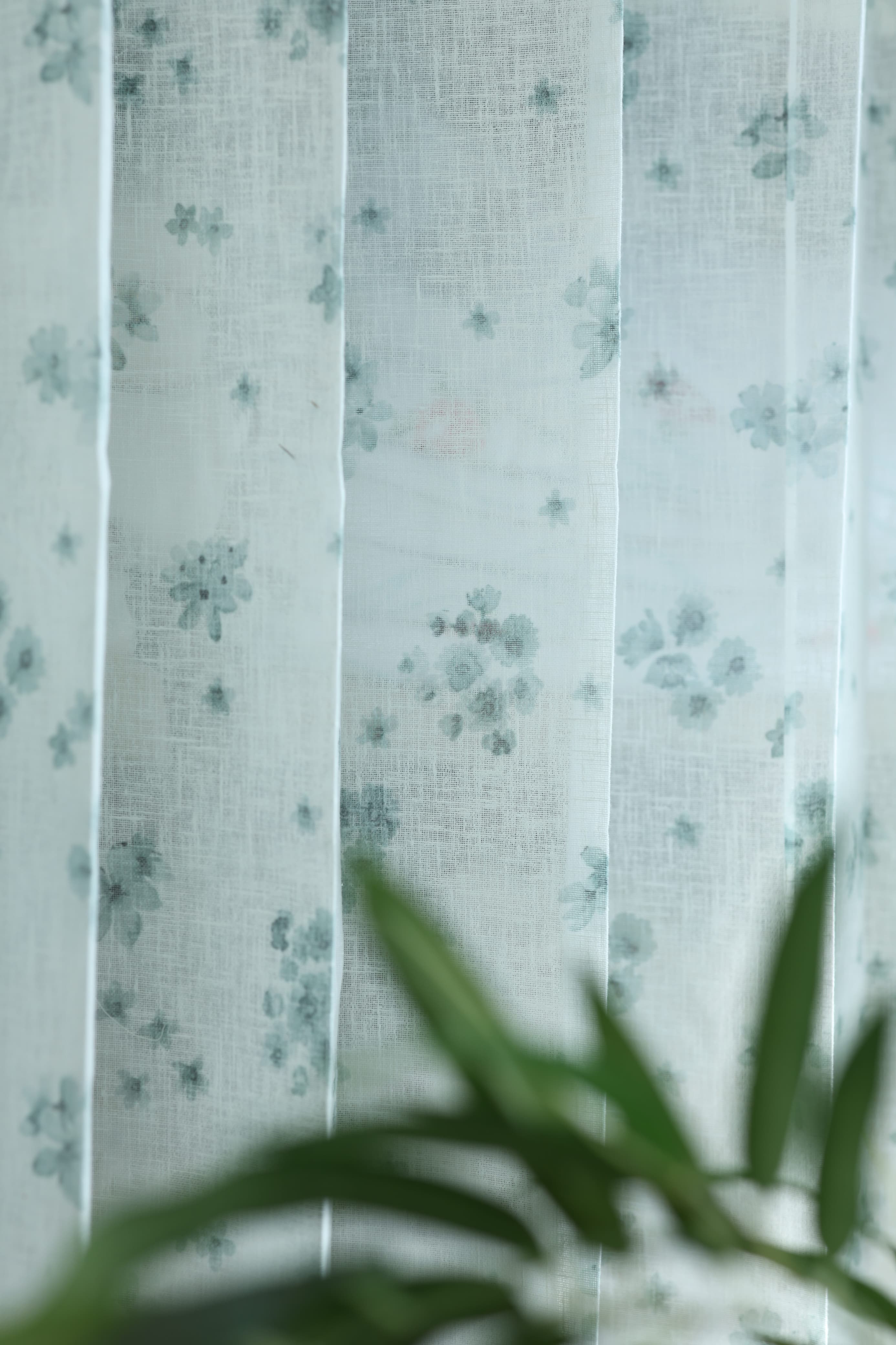 Amethyst Sheer Curtain – Semi Transparent floral print