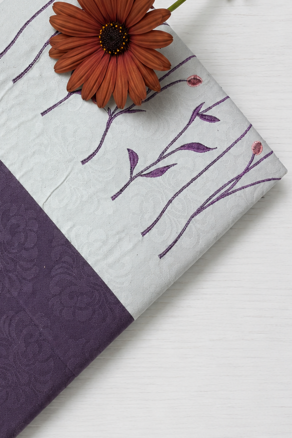 Elegant Floral Embroidery King Bedsheet Set Caspian