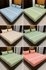 Bedsheets - Queen premium machine embroidery bedsheets