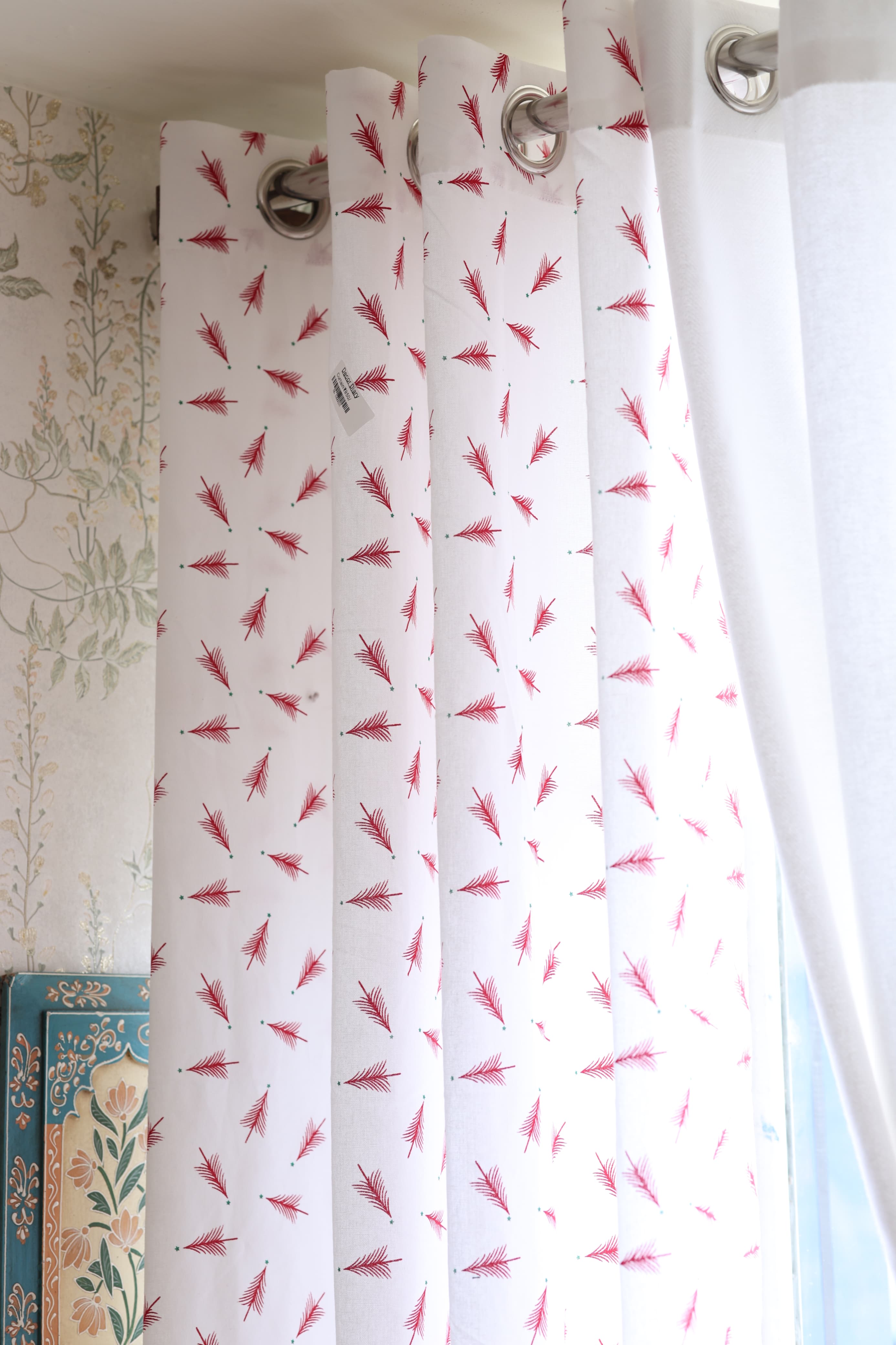 Opaque Cotton Curtain - 7 Ft   Xmas edition