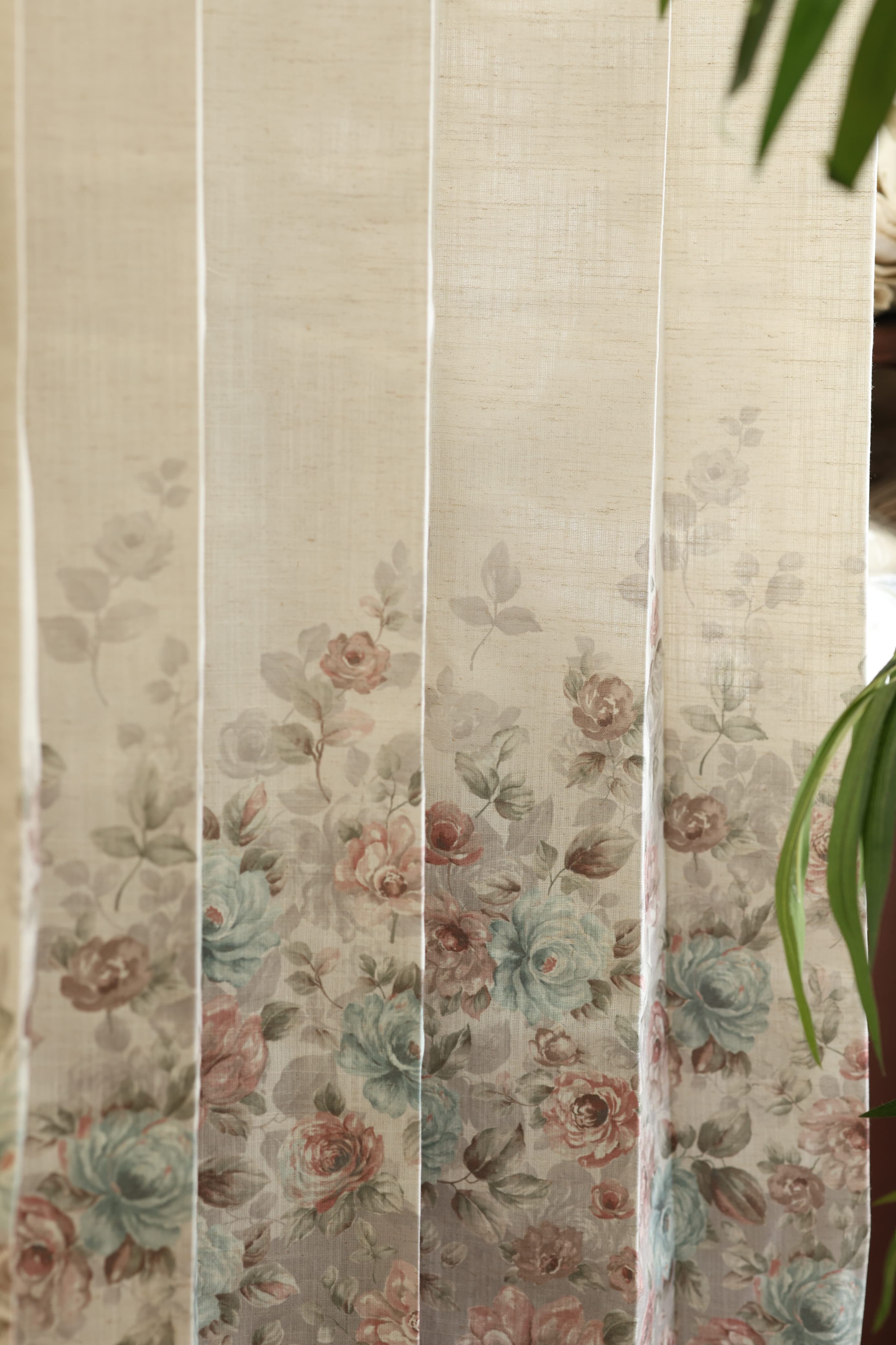 Curtains English floral printed curtains (sheer and opaque) prebooking