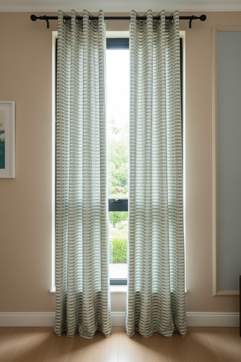 Opaque curtains- Green Cotton | Xmas edition