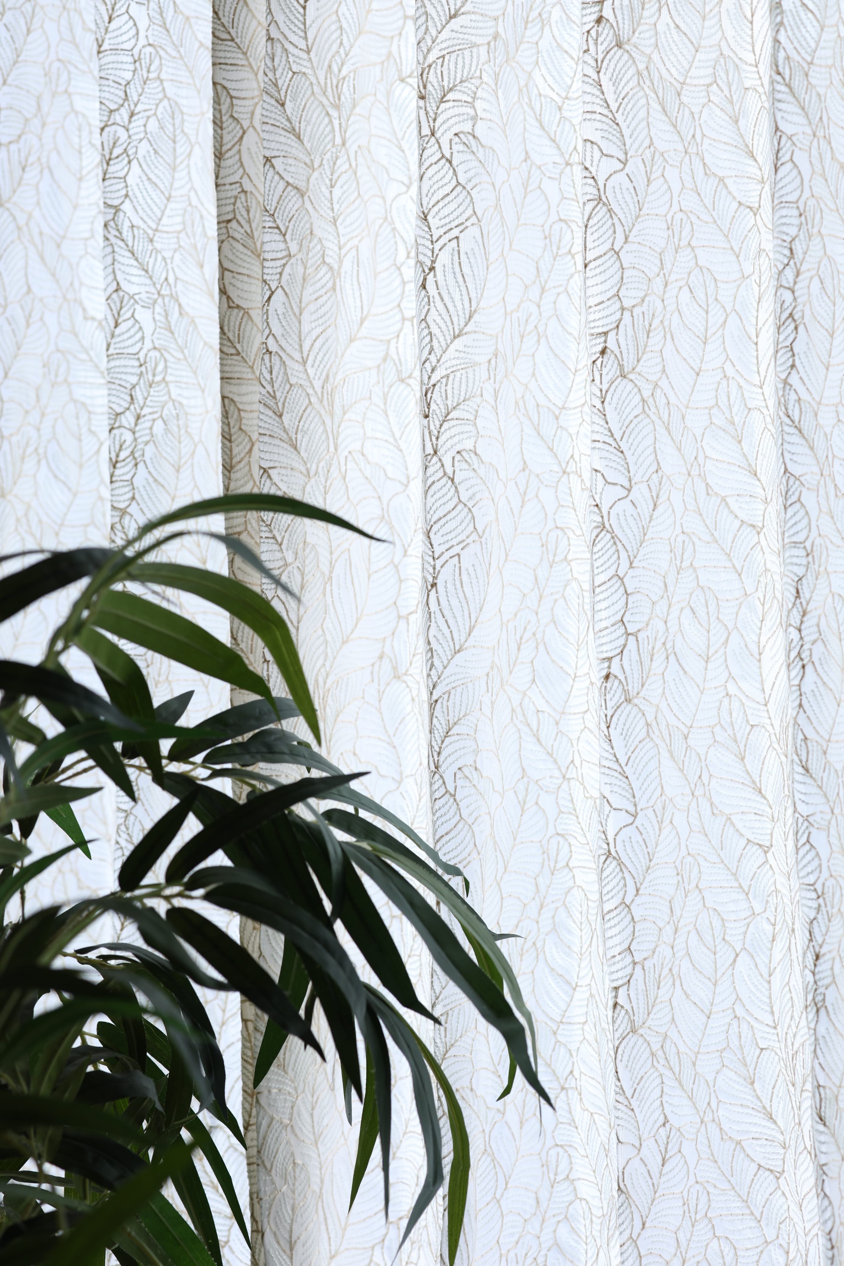 Curtains - Premium Embroidery sheer curtains cotton Zardozi