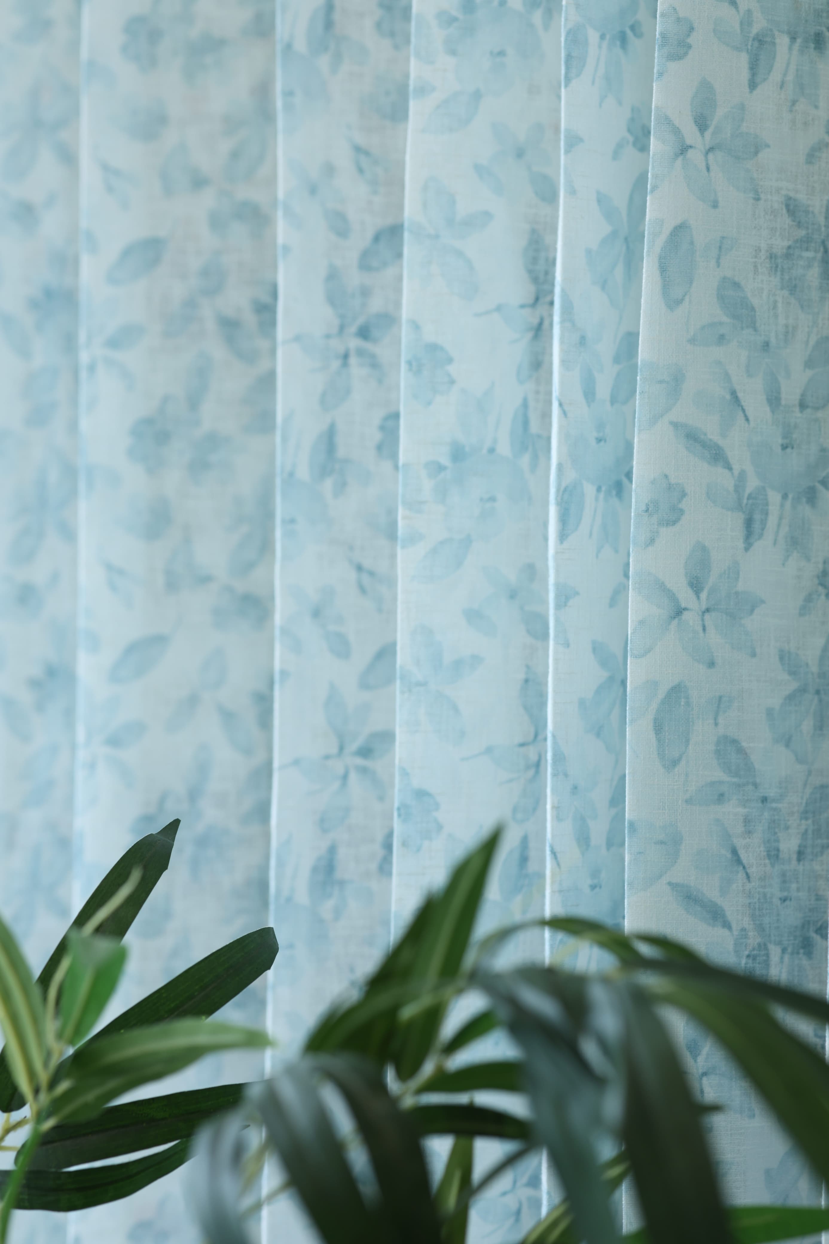Amethyst Sheer Curtain – Semi Transparent floral vine print print