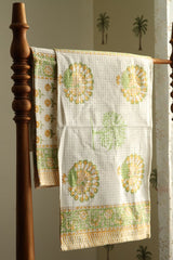 Towels - Waffle Handblock print Towel Set
