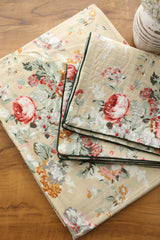 Bedsheets - King anokhi Quilted pillow cover bedsheets pastel exc