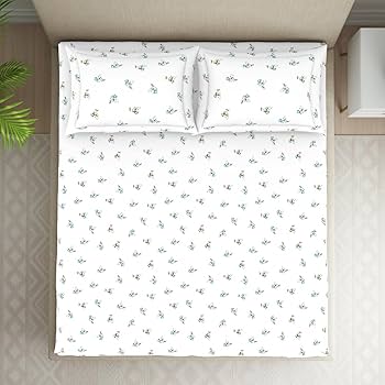 Bedsheets - Queen premium soft cotton bedsheet Digital print DD (vatika) 2.29*2.74 mtr