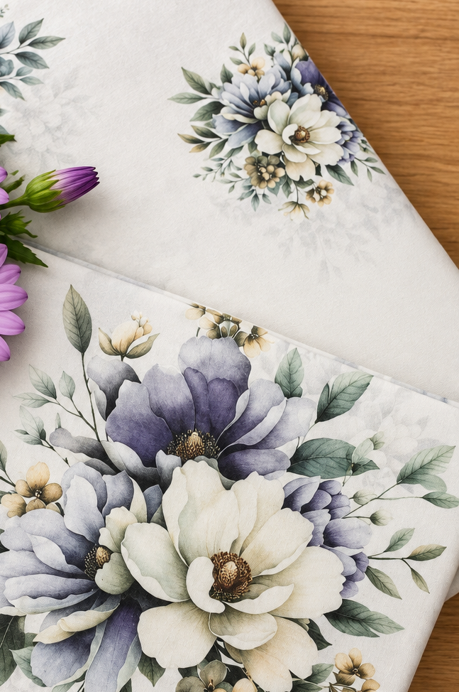 Bedsheets - King premium soft cotton bedsheet Digital Print DD(Vatika)