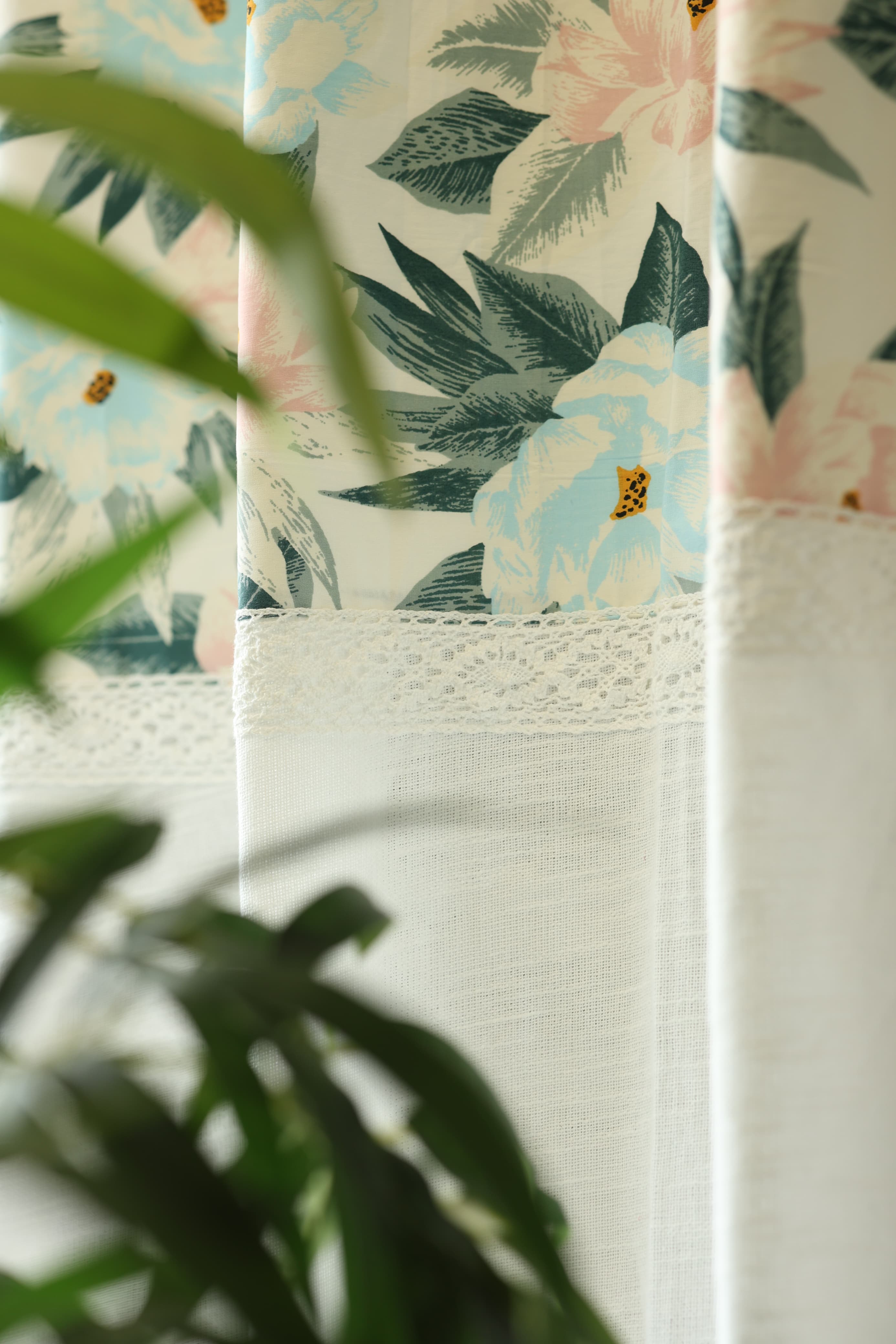 Curtains - Printed opaque curtains vintage floral