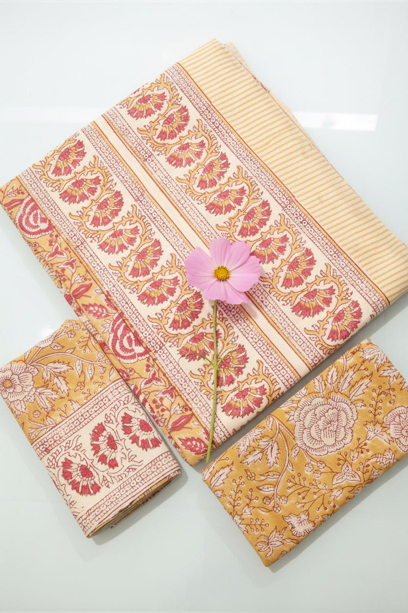 Bedsheets - king Handblock print bedsheets