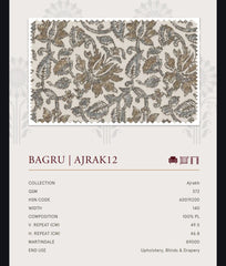 Upholstery fabrics -Ajrakh(Bagru)