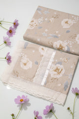 Bedsheets - Queen soft cotton lace bedsheets flora & lace