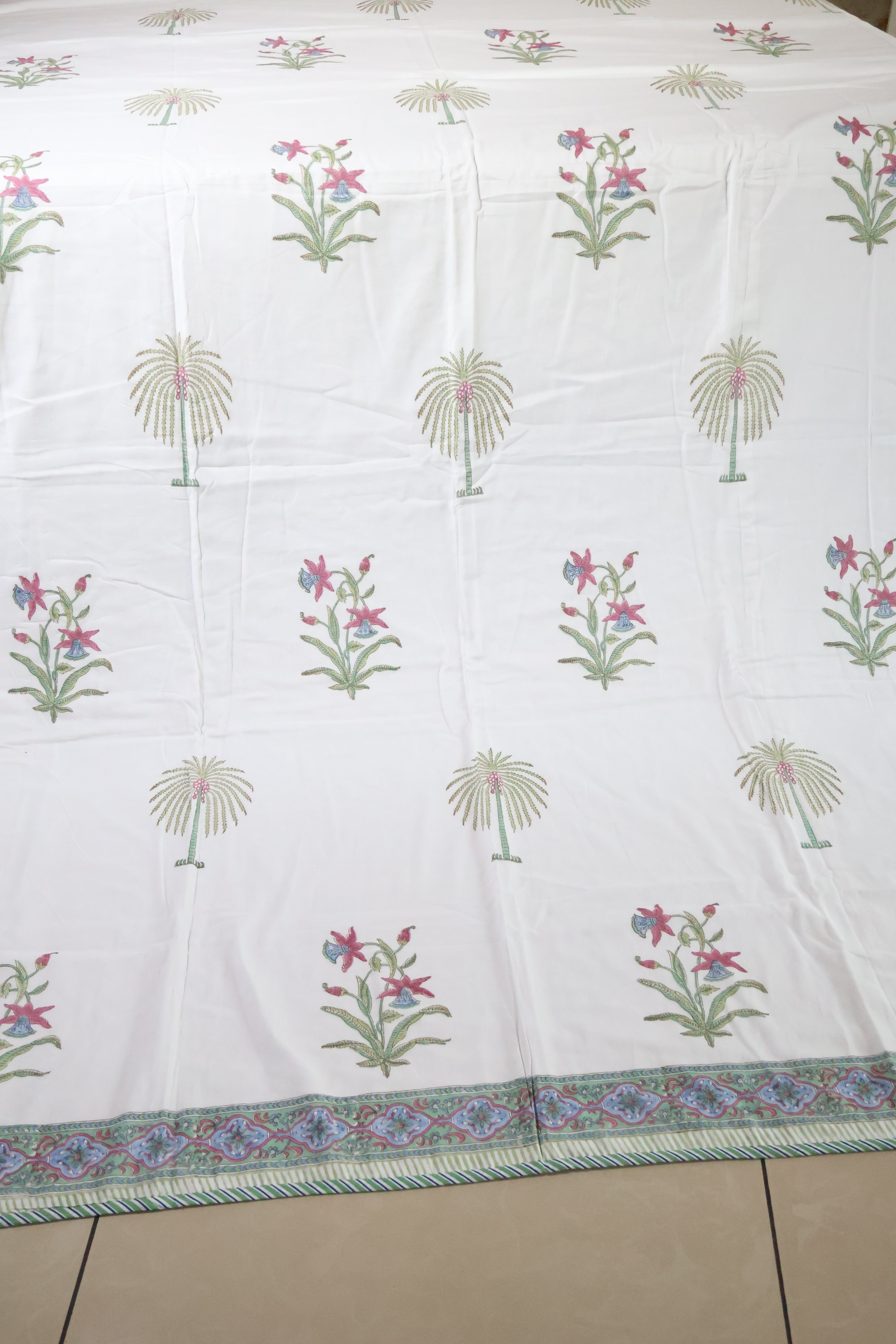 Double dohar / Blanket - Mughal handblock print