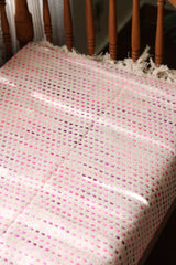 Handwoven Jute Polka Dot Sofa Throw