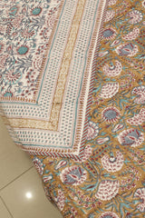 Double dohar / Blanket - Mughal handblock print