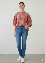 Handblock printed shirt