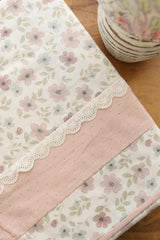Bedsheets - Premium King cotton lace bedsheets majestic