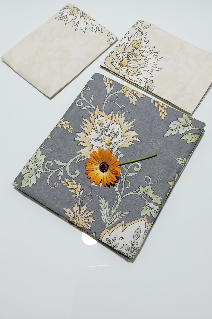 Bedsheets - Queen premium soft cotton bedsheet Digital print DD (elem) 2.24*2.54 mtr