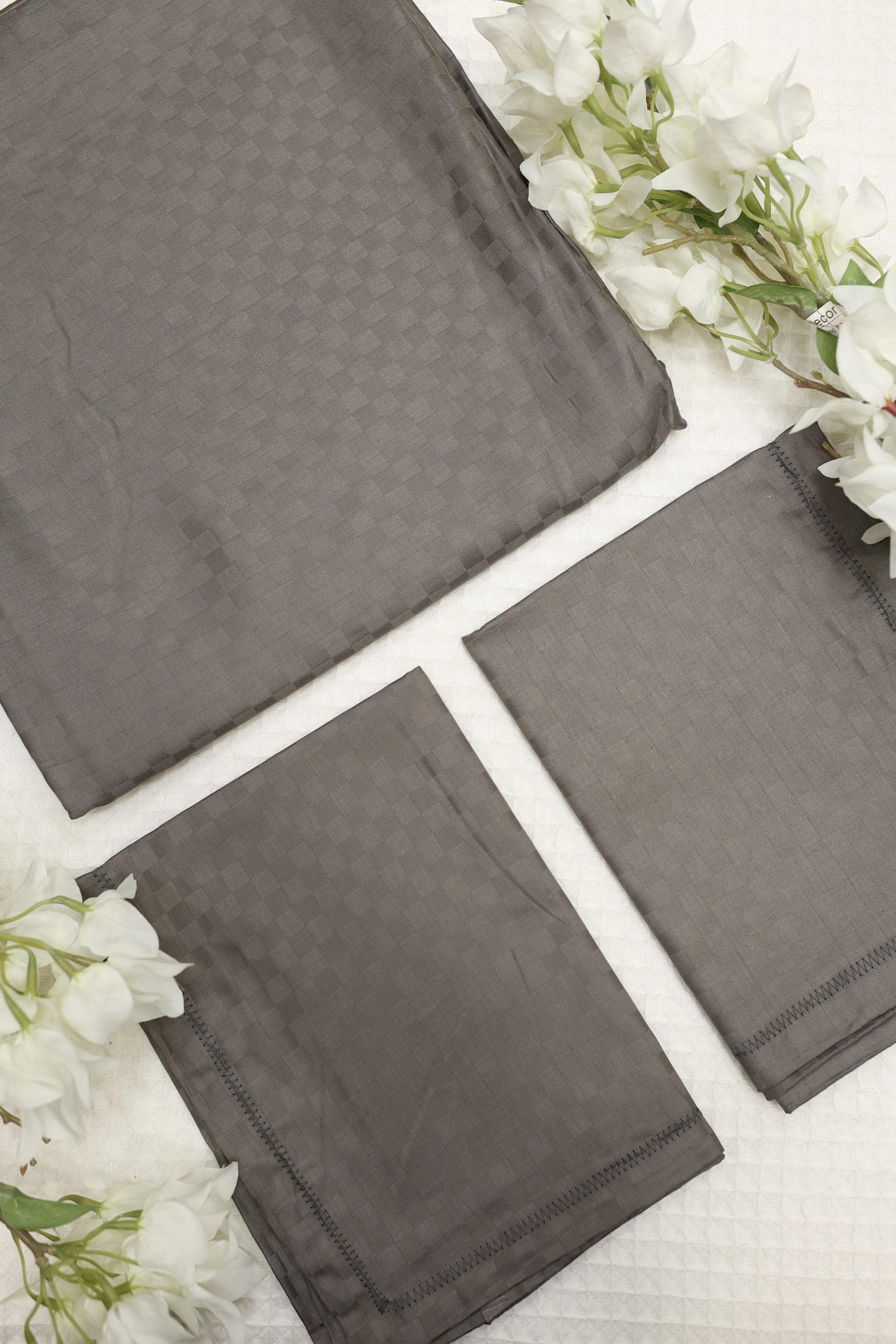 Bedsheets -Queen Satin self plain colour bedsheets