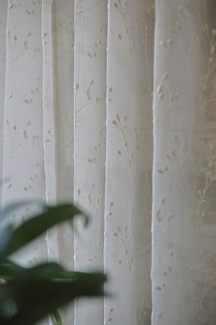 Curtains -Premium embroidered sheer curtain