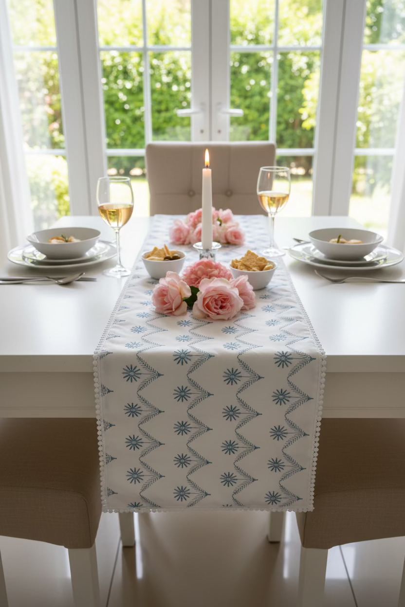 Table Runners - premium embroidery runners 8 seater