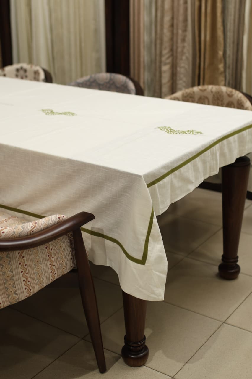 Table cloths - 8 seater embroidery