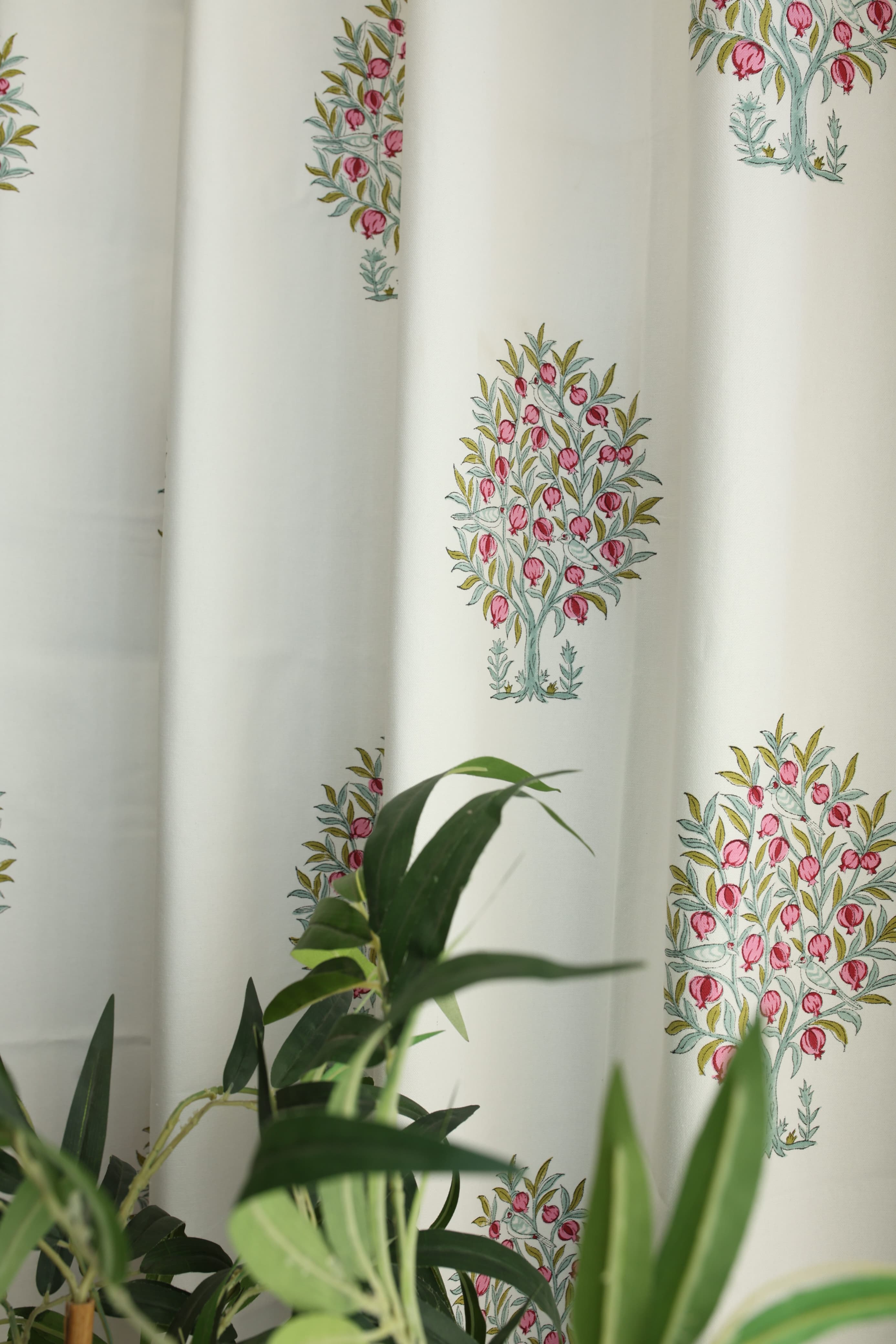 Curtains - Handblock printed curtains base