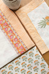 Bedsheets - King Percale cotton handblock print bedsheets