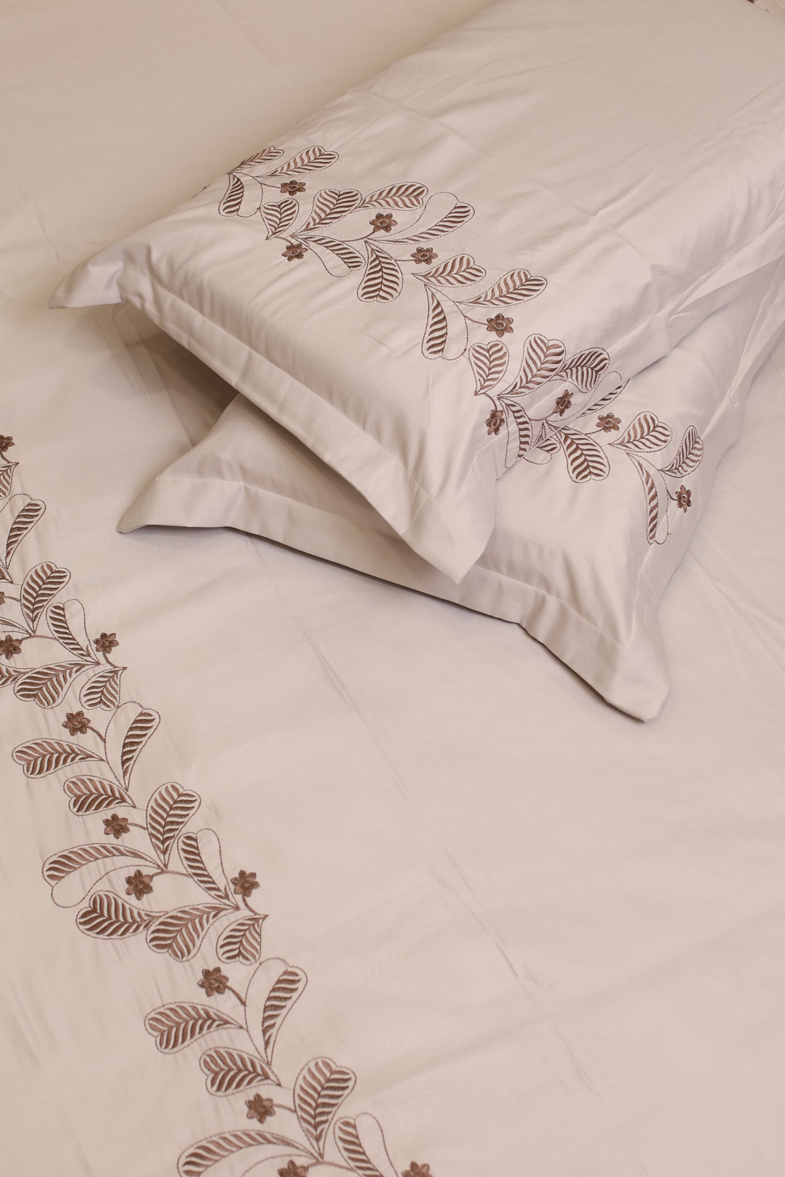 Elegant Embroidery Queen Bedsheet Set MEQ