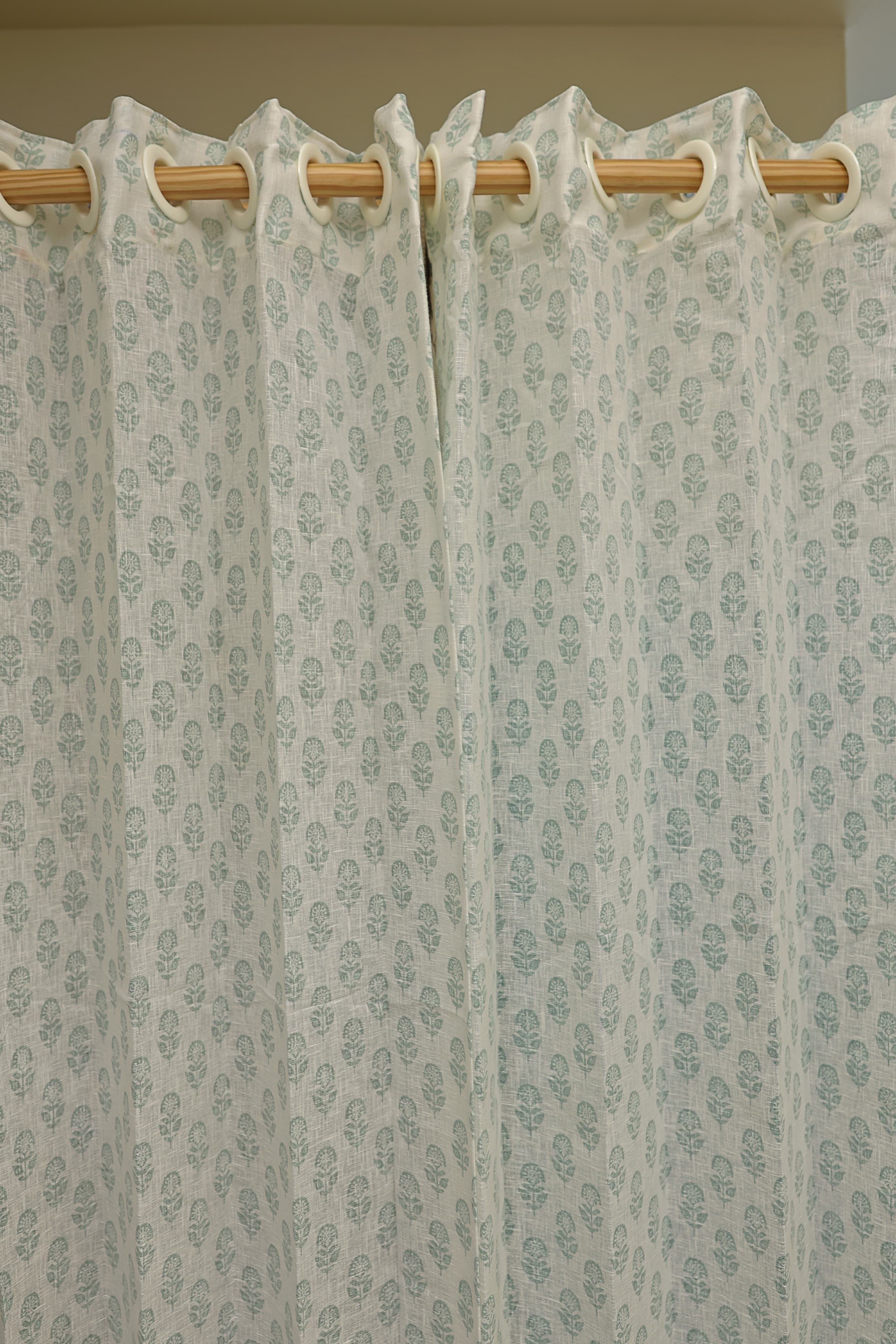 Curtain-Self printed semi transparent