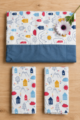 Bedsheets-Queen daily use border bedsheets