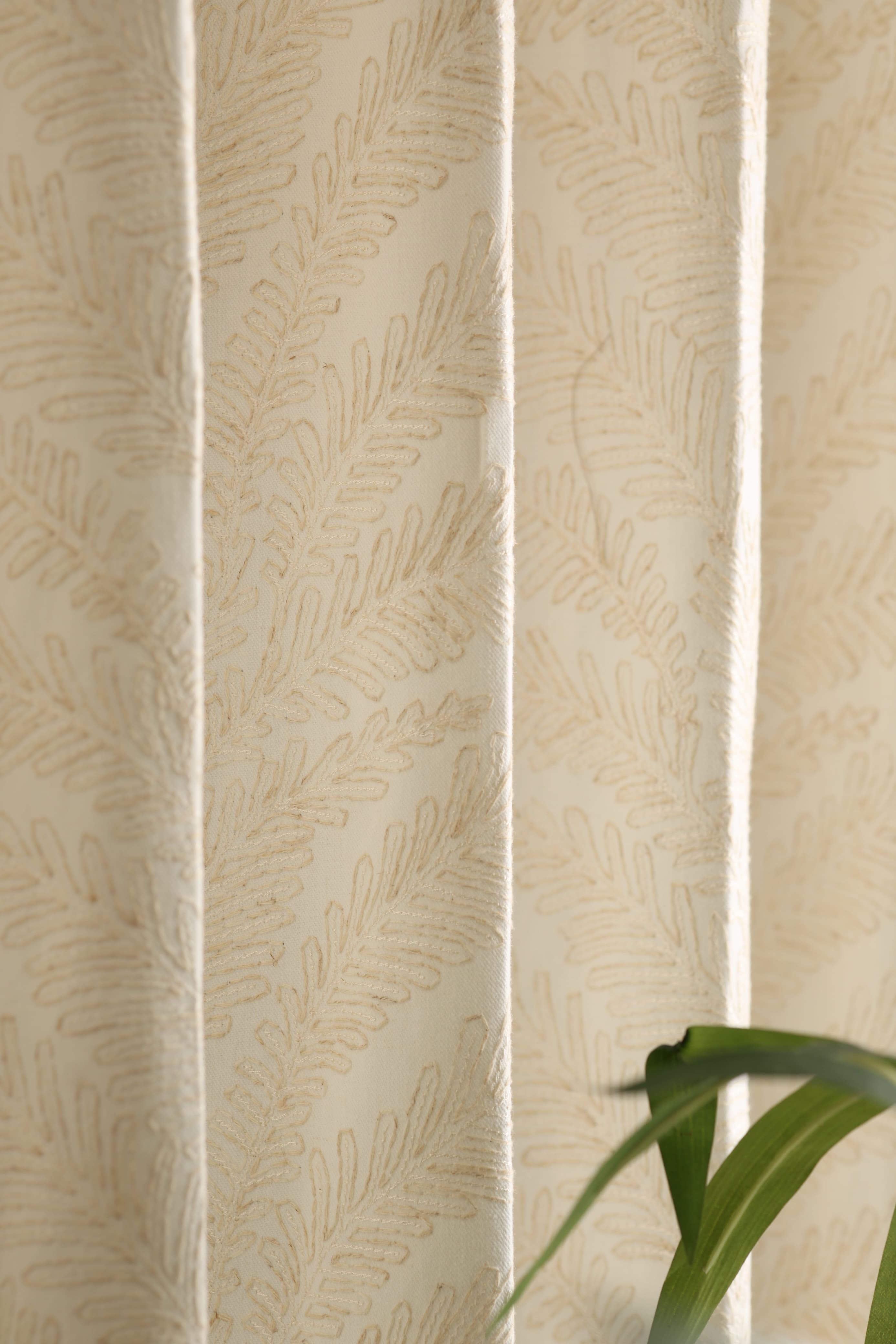 Curtains - Premium embroidery opaque curtains Naturalia Prebooking