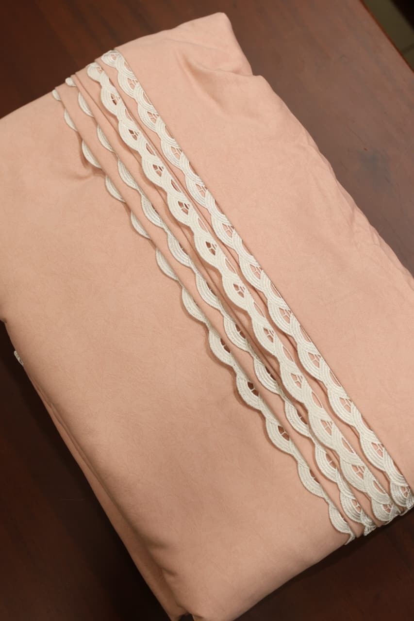 Plain single Dohar / Blanket lace