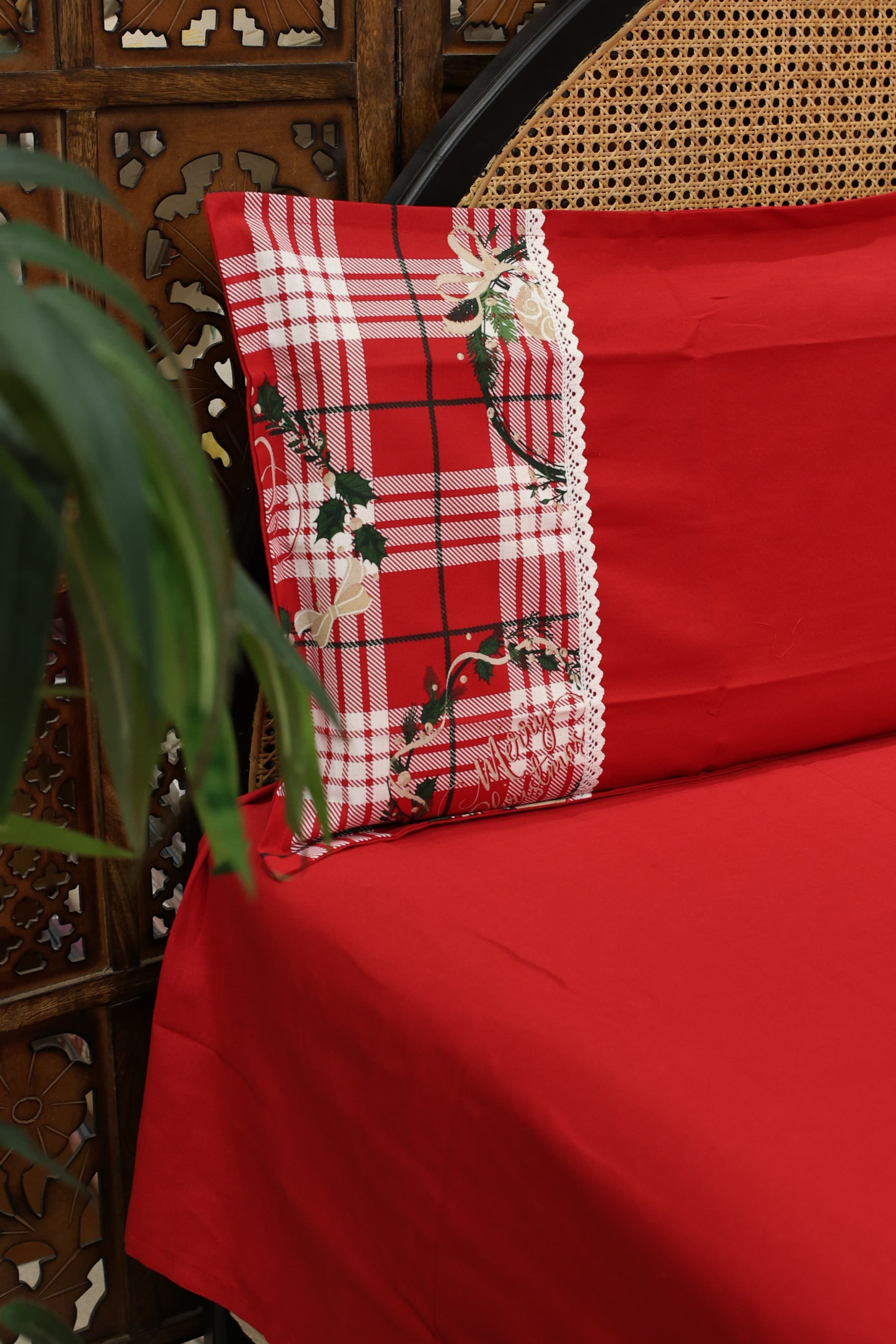 Queen Size Christmas Theme Bedsheet Set - Xmas Edition