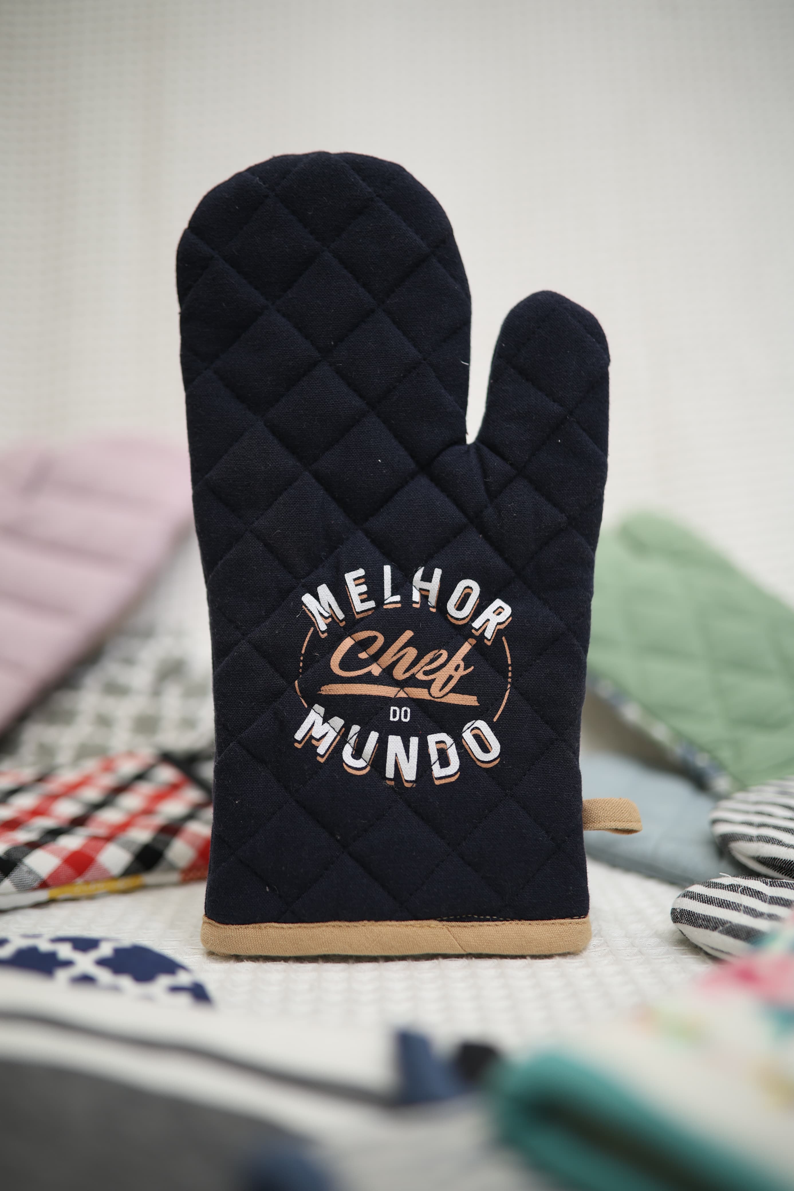 Pot holders/Oven gloves dark blue