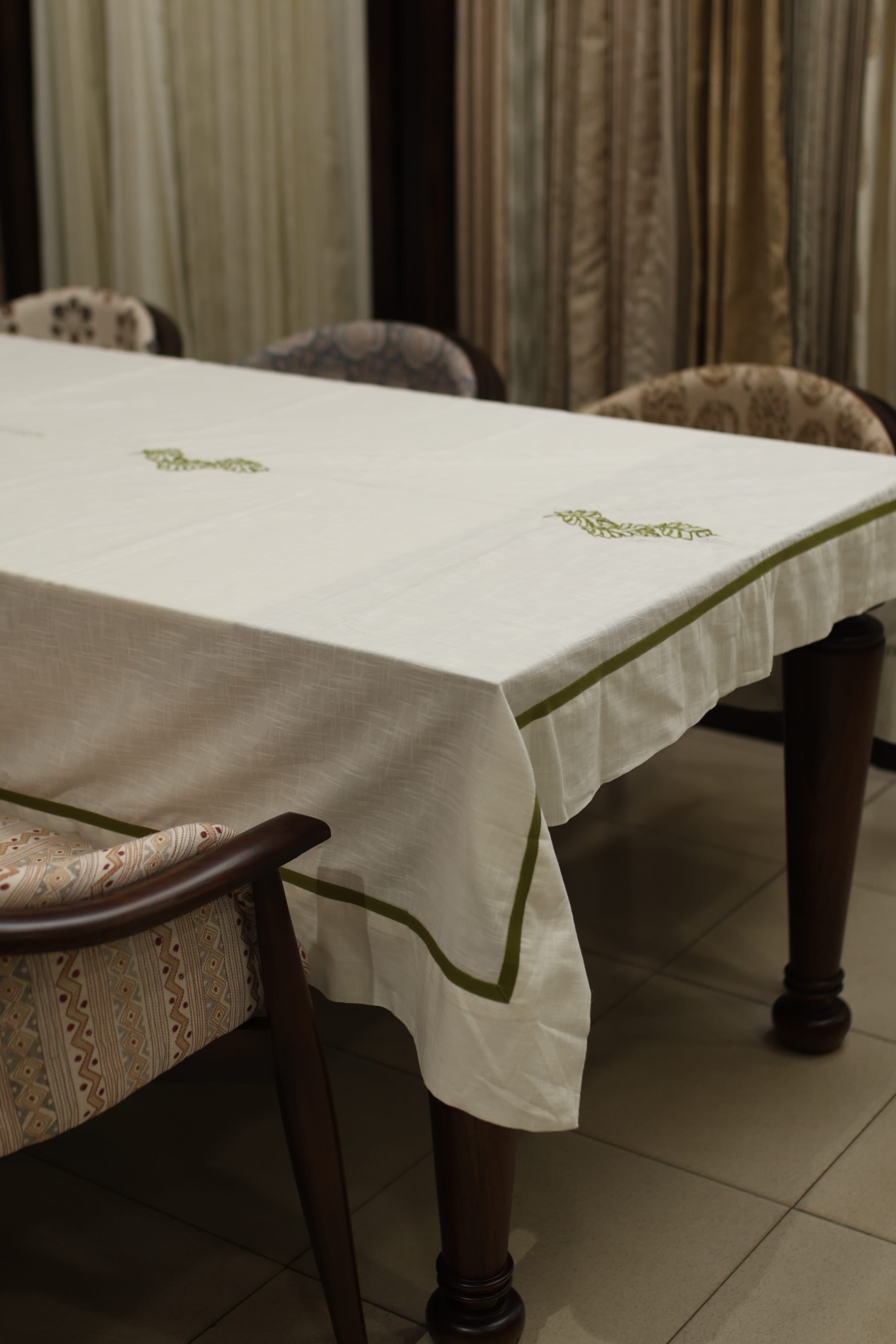 Table cloths - 8 seater embroidery