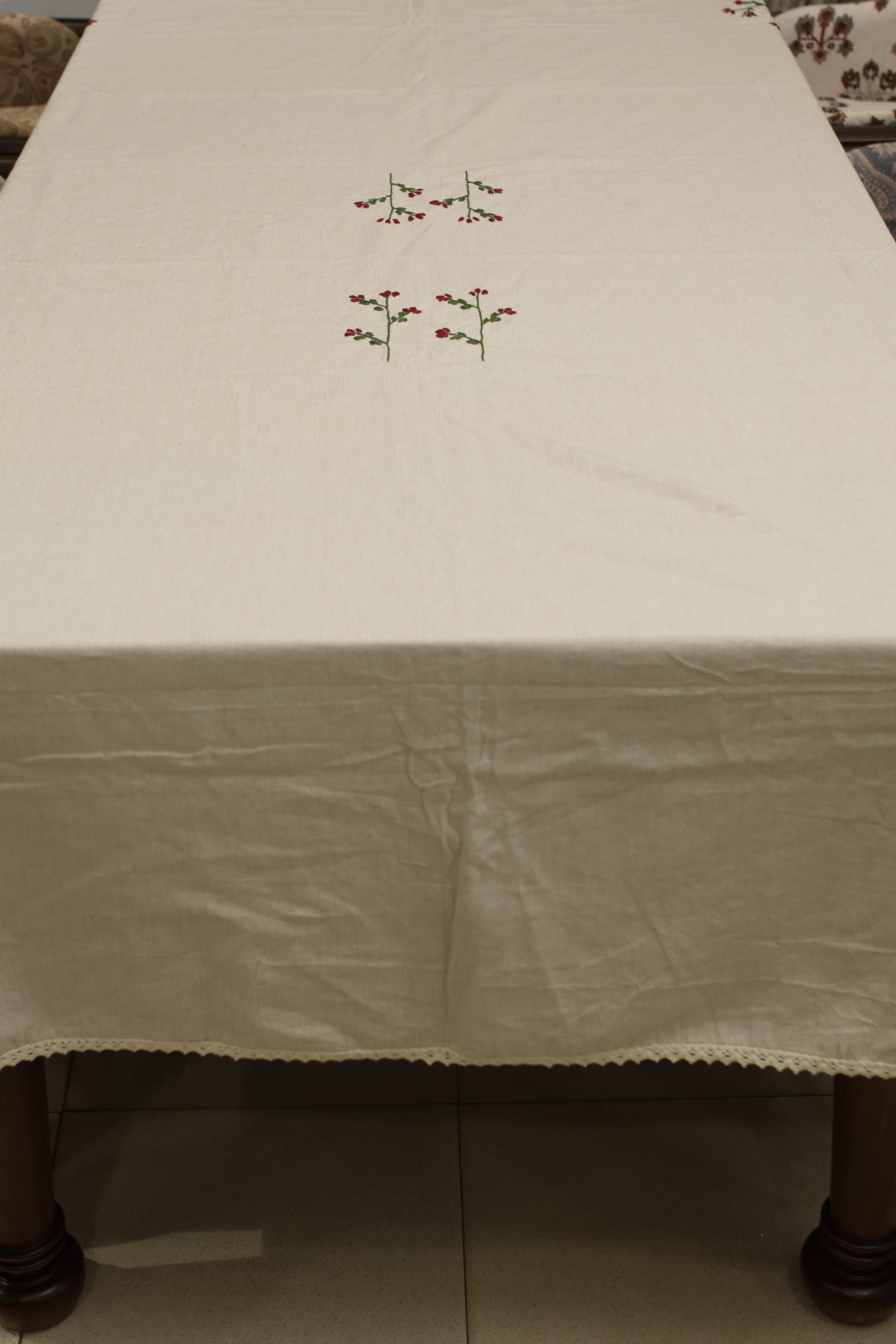 Table cloths - 6 seater embroidery