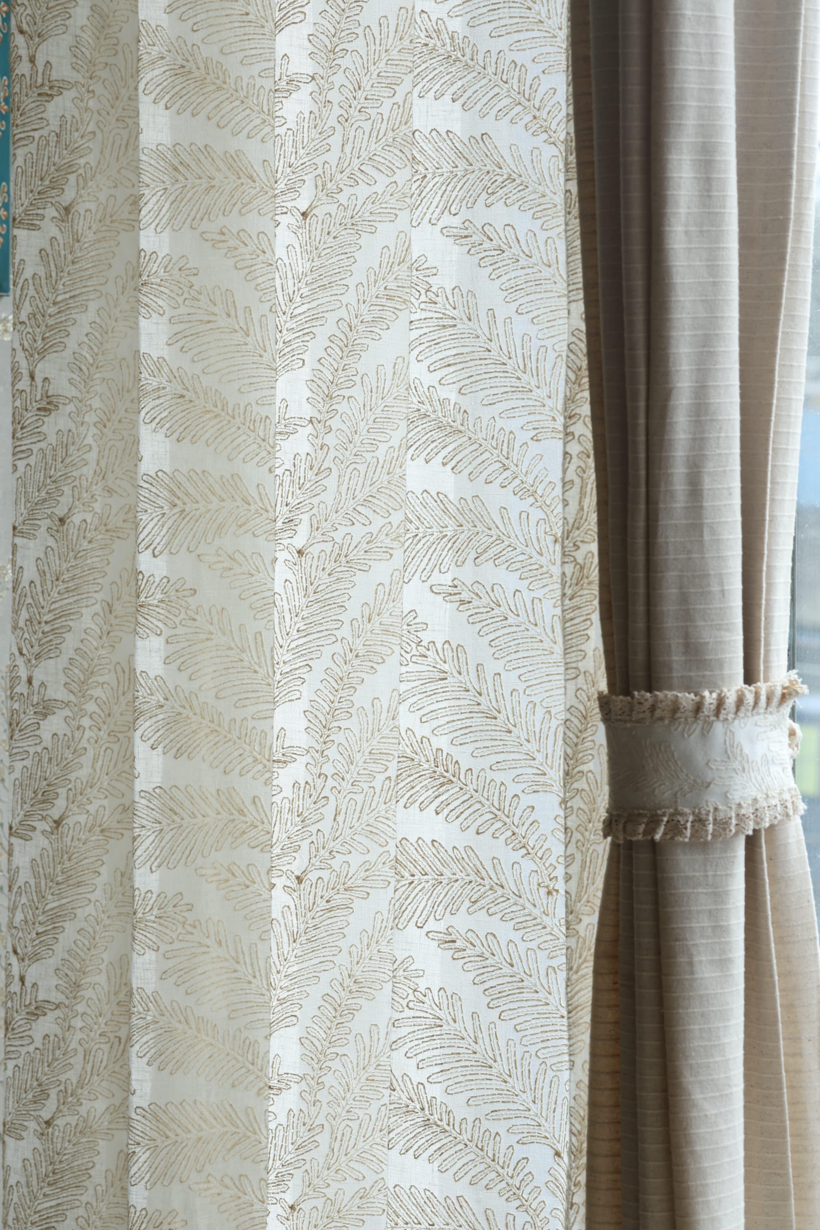 Premium Embroidery Sheer Curtain - Arabella