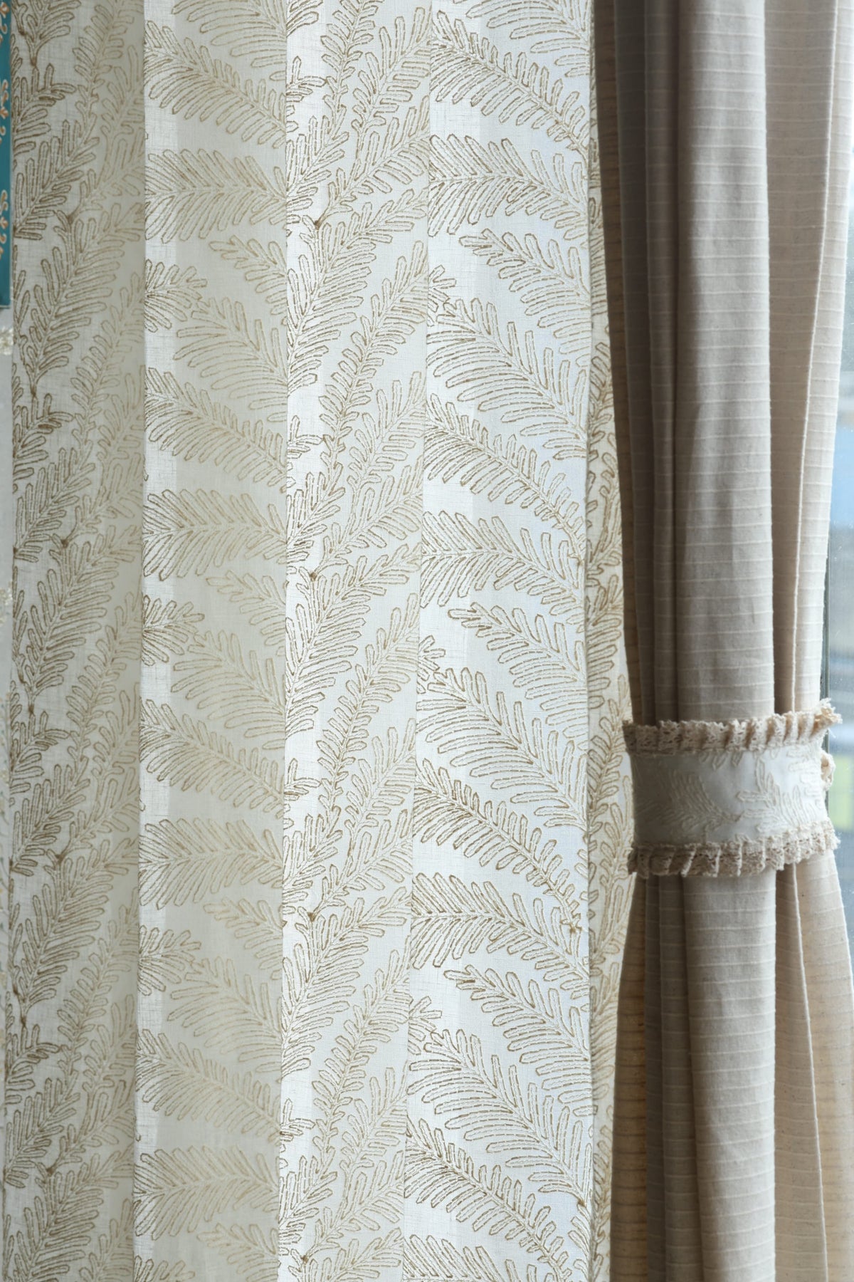 Premium Embroidery Sheer Curtain - Arabella