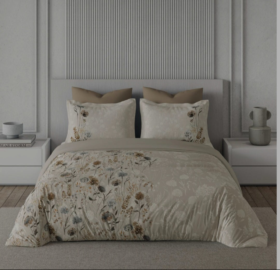 Bedsheets - Premium digital print floral king size soft cotton bedsheets