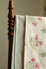 Towels - Waffle Handblock print Towel Set