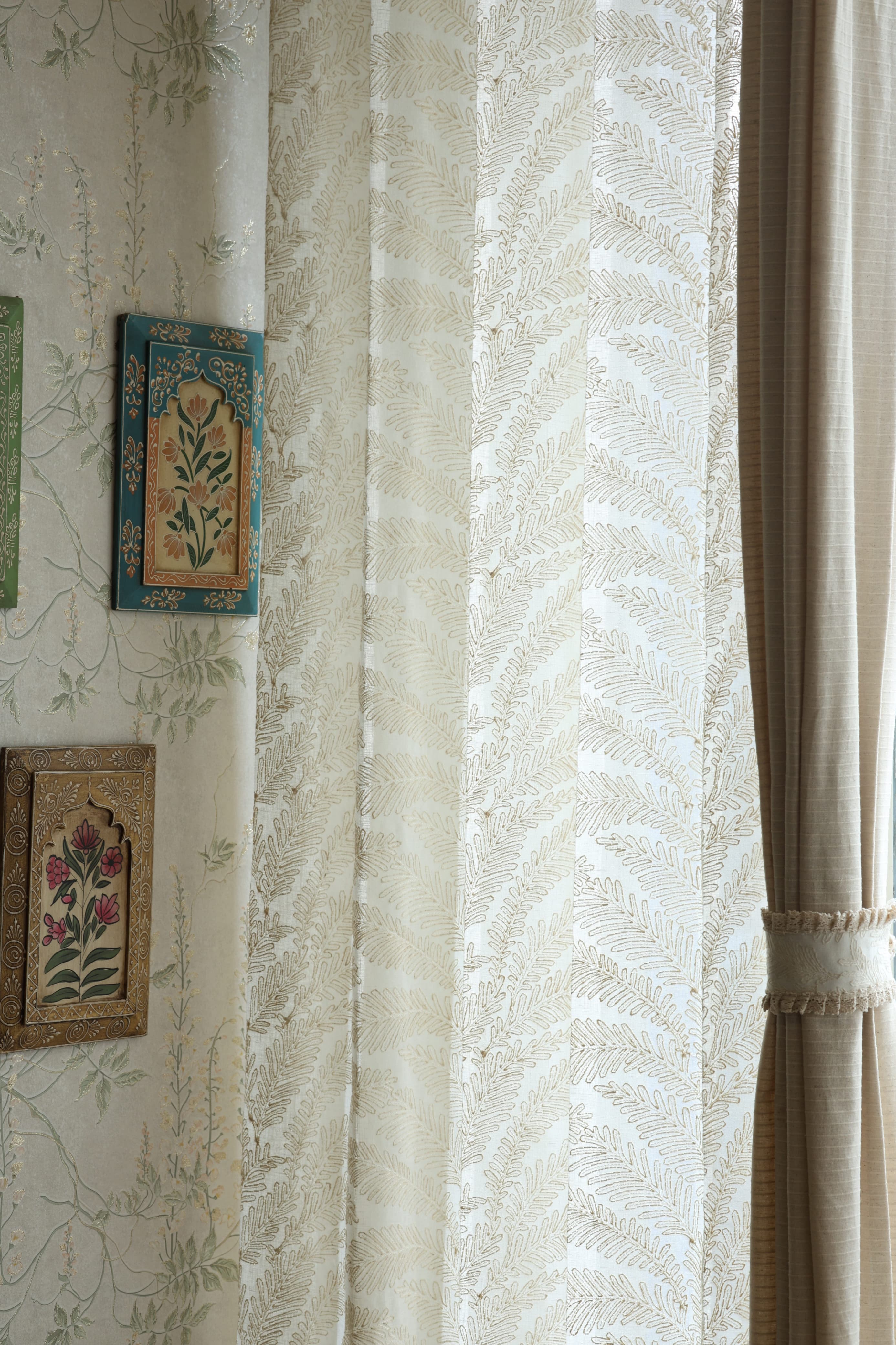 Premium Embroidery Sheer Curtain - Arabella