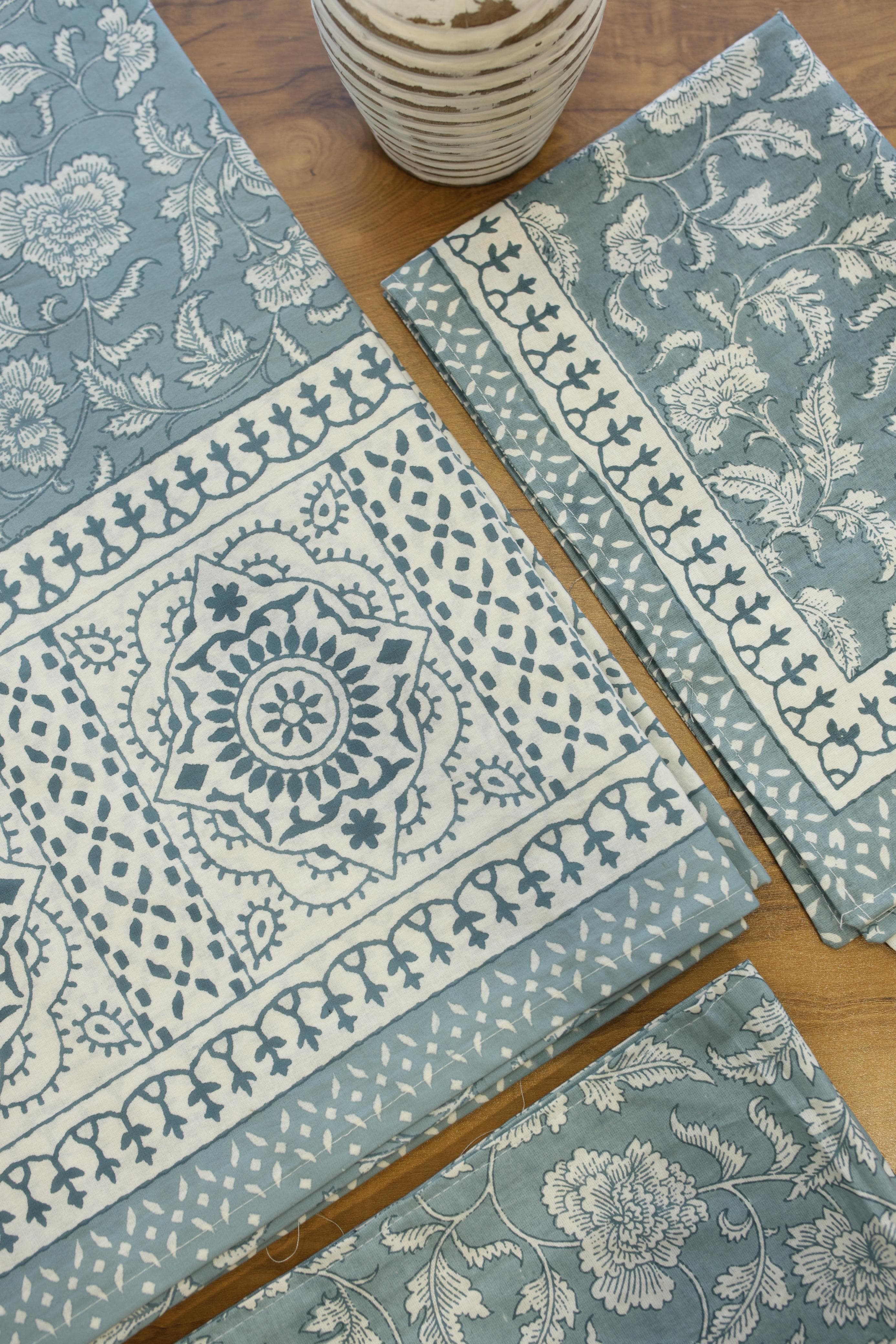 Bedsheets - Handblock queen rajwada print bedsheets