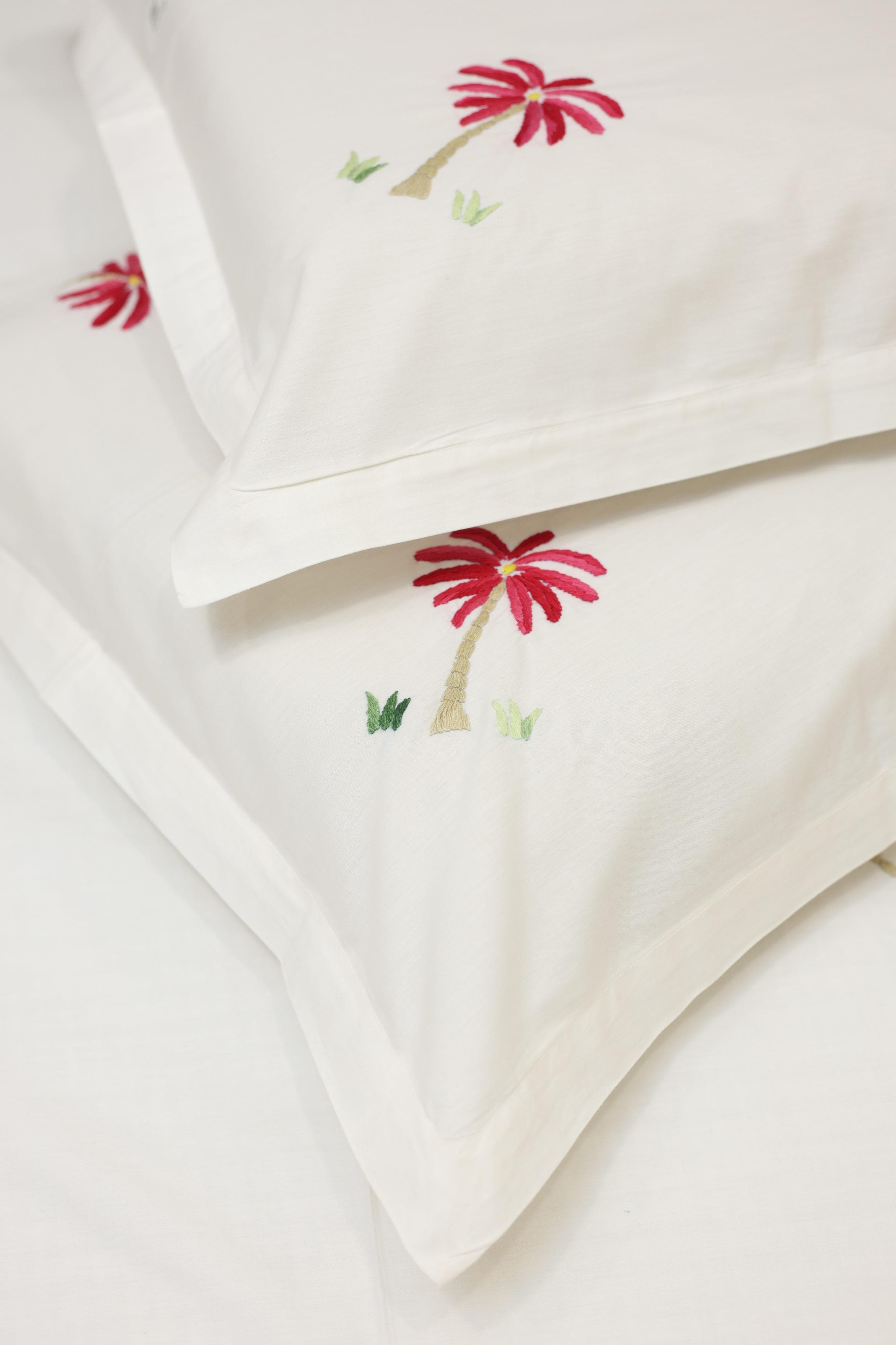 Bedsheets:King premium hand embroidered bedsheets HEK