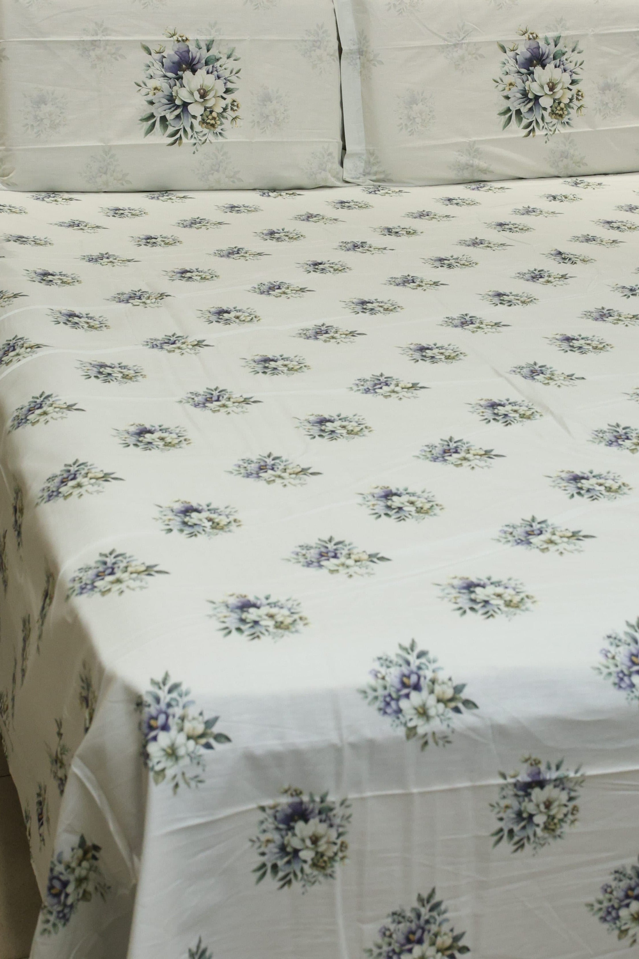 Bedsheets - King premium soft cotton bedsheet Digital Print DD   VATIKA