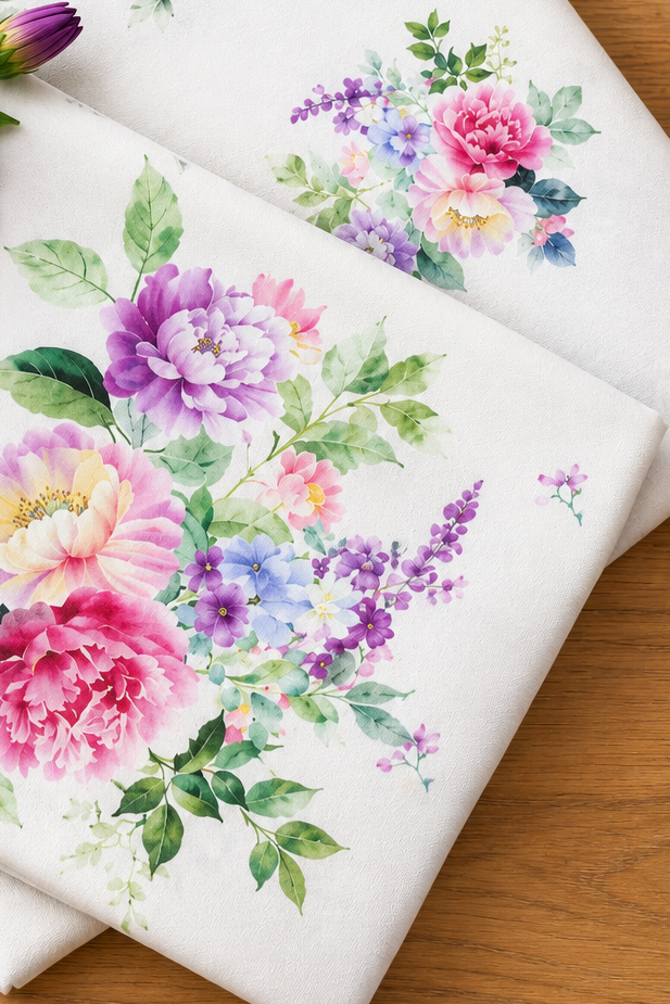 Bedsheets - King premium soft cotton bedsheet Digital Print DD(Vatika)