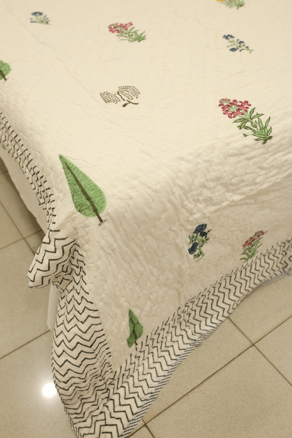 Premium Cotton handblock Print Double Quilt