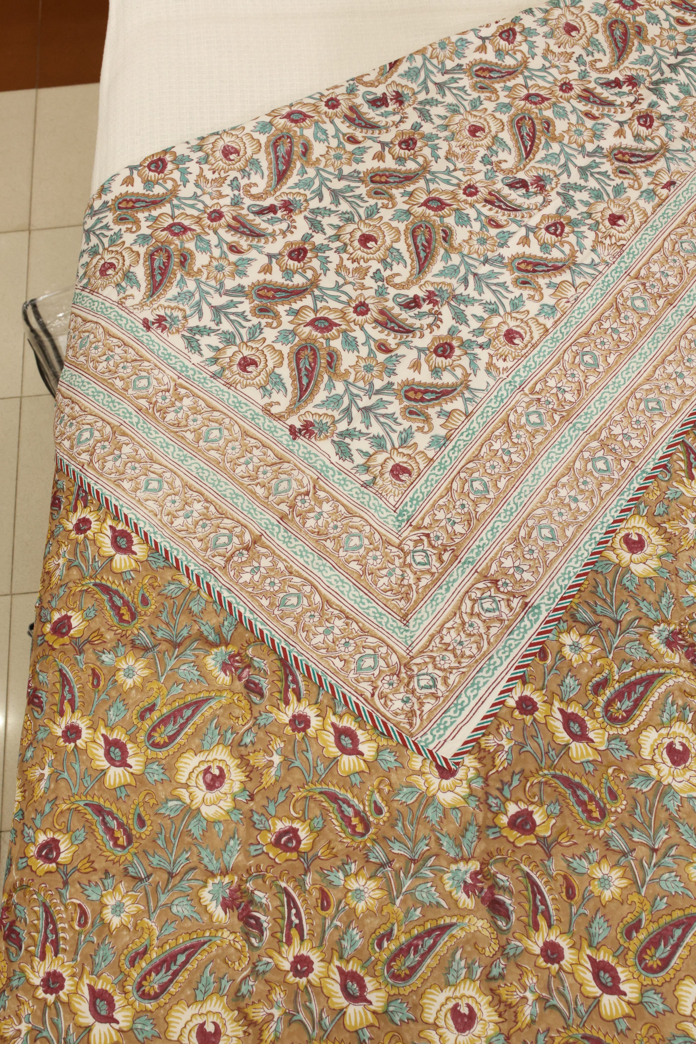 Double dohar / Blanket - Mughal handblock print