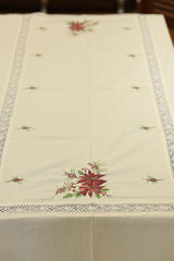 Table cloths-8 seater cross stitch embroidered